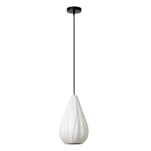 Lucide CINZIA - Pendant light - 8xE27 - White - turned off